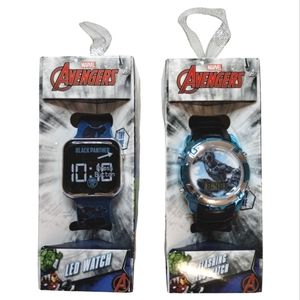2 Marvel Black Panther Advengers LED Watch
